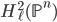 H^2_\ell(\mathbb{P}^n)