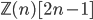 \mathbb{Z}(n)[2n-1]