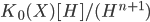 K_0(X)[H]/(H^{n+1})