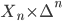 X_n \times \Delta^n