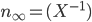 \mathfrak{n}_\infty = (X^{-1})