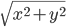 \sqrt{x^2+y^2}