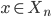 x \in X_n