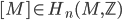 [M] \in H_n(M,\mathbb{Z})