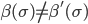 \beta(\sigma) \neq \beta'(\sigma)