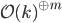 \mathcal{O}(k)^{\oplus m}