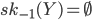sk_{-1}(Y)=\emptyset