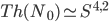 Th(N_0) \simeq S^{4,2}